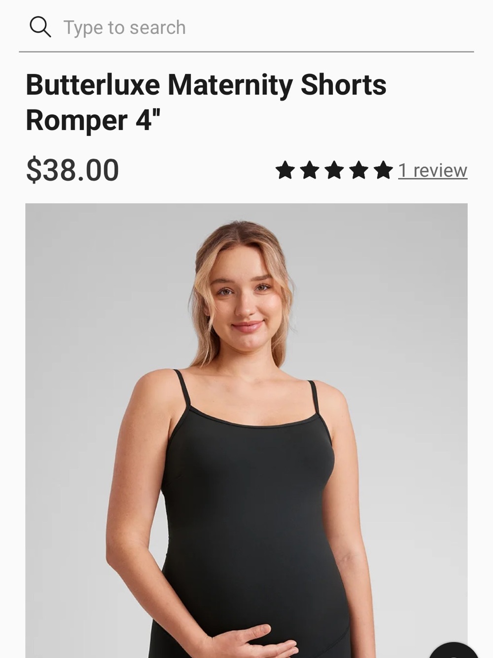 CRZ YOGA BROWN Maternity Romper with Spaghetti Straps